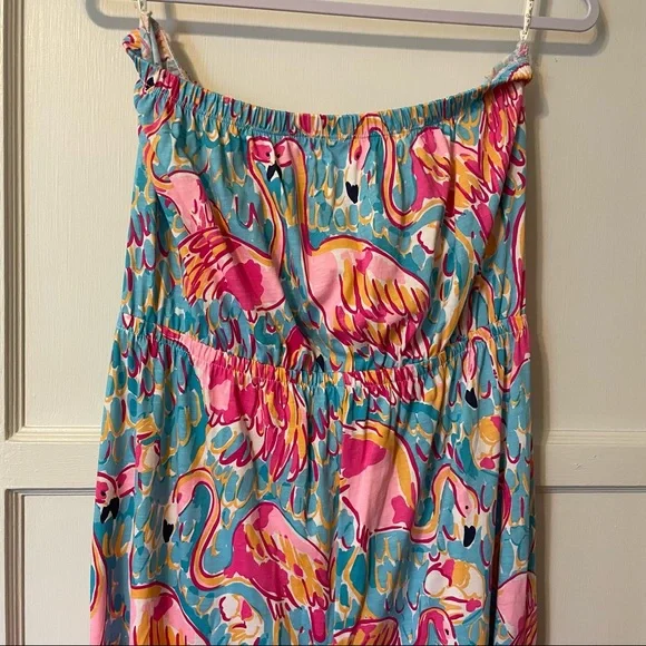 Lilly Pulitzer flamingo 🦩 Marlisa maxi dress in peel and eat - Picture 11 of 14